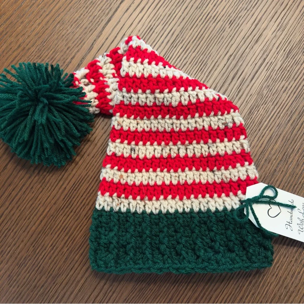 NWT Christmas Infant Elf Hat Sz 6-12 mos